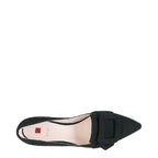 Women's Högl 8-102232 Essential Buckle Ballet Pump Shoes HO 73 - Black Suede 0100