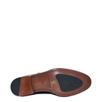 Men's Holborn Jermyn Double Monk Strap Leather Shoes - Black