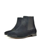 Men's EYE Botin Leather and Suede Chelsea Boots - Black Suede