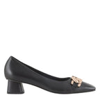 Women's HÖGL 3-104020 Amber Classic Pump Leather Court Shoes HO 79 - Black 0100