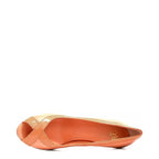 Women's EYE Peep-Toe High Heel Court Shoes F 112 - Peach