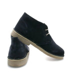 Men's ROAMERS Leather Suede Desert Boots - Navy