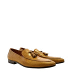 Men's Eye Smart Tassel Leather Loafers PC 14 - Tan