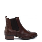 Women's Tamaris 1-25931 Brogue Chelsea Ankle Boots K 7- Brown