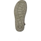Men's Roamers M 428 Triple Touch Fastening Leather Sports Sandals - Brown