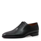 Men's Eye Derby Leather Lace-Up Shoes 5473 PC 12 - Black