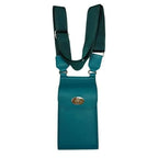 Women's Long & Son Multi Compartment Crossbody Phone Bag GZ9017 - Teal