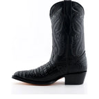 Women's Grinders Indiana Western Mid-Calf Leather Cowboy Boots - Black