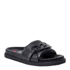 Women's HÖGL 3-100810 Gemma Slide Leather Mule Sandals HO 81 - Black 0100