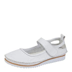 Women's Mod Comfys L948 Touch Fastening Soft Leather Shoes - White
