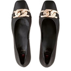 Women's HÖGL 3-104020 Amber Classic Pump Leather Court Shoes HO 79 - Black 0100