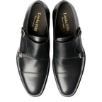 Men's Loake Cannon Premium Double Monk Shoes - Black