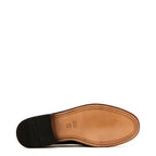 Men's LOAKE Princeton Polished Leather Moccasin Shoes - Burgundy
