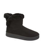 Women's Shoes By Emma Perth Lightweight Faux Fur Collar Ankle Boots - Black