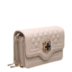 Women's BESSIE Small Quilted Flap Over Cross Body Bags BJ5663 - Beige