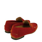Men's John White Headley Leather Suede Moccasin Shoes - Muskat