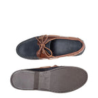 Men's John White Abinger Leather Boat Shoes - Navy