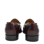 Men's Berwick 1707 8491-K1 Tasselled Leather Moccasin Shoes M 42 - Burgundy