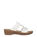 Women's Jo & Joe Gibraltar Lightweight Wedge Mule Sandals - White