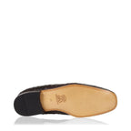 Men's VITELO Tassle Leather Slipper Shoes PC 8 - Brown Ostrich