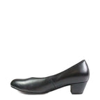 Women's Waldläufer 358501 186 001 Hilaria Leather Court Shoes F 72 - Black