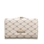 Women's Bessie Small Logo Print Clasp Wallets BP1359 - Khaki