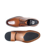 Men's John White Pembroke Derby Leather Shoes - Tan