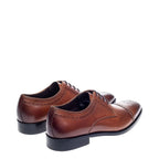 Men's JOHN WHITE Lucan Brogue Derby Leather Shoes - Tan