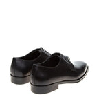 Men's John White Mumford Plain Leather Derby Shoes - Black