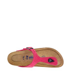 Women's Birkenstock Gizeh Nubuck Leather Mule Sandals - Pink