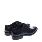 Men's John White Pembroke Derby Leather Shoes - Black