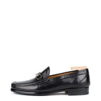 Men's Berwick 1707 Calf Leather Horse Bit Loafer Shoes 5605 M 41 - Black