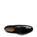 Men's Loake 205B Plain Tie Polished Leather Shoes - Black