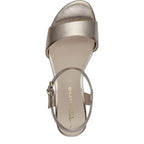 Women's Tamaris 1-28249-42 Block Heeled Sandals K 20 - Light Gold