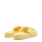 Women's HÖGL 3-100810 Gemma Slide Leather Mule Sandals HO 81 - Banana