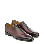 Men's Eye Derby Leather Lace-Up Shoes 5473 PC 12 - Burgundy