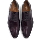 Men's Vitelo Patent Leather Derby Lace-Up Shoes 6353 PC 15 - Burgundy