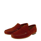 Men's John White Headley Leather Suede Moccasin Shoes - Muskat