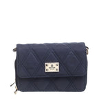 Women's BESSIE Small Quilted Flap Over Cross Body Bags BJ6001 - Navy