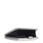 Women's BESSIE Textured Evening Clutch Bags HB1117 - Silver