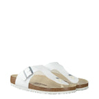 Men's Birkenstock Ramses Toe Post Slip-On Mules - White