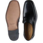 Men's Loake Siena Nappa Leather Moccasin Shoes - Black