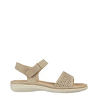 Women's JO & JOE Florence Lightweight Flower Trim Sandals - Beige