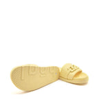 Women's HÖGL 3-100810 Gemma Slide Leather Mule Sandals HO 81 - Banana