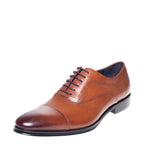 Men's John White Guildhall Capped Oxford Leather Shoes - Tan