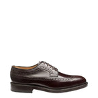 Men's LOAKE Royal Full Brogue Leather Lace Up Shoes - Oxblood