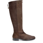 Women's EYE Knee High Leather Riding Boots J 16 - Brown Suede