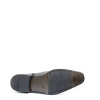Men's VITELO Soft Leather and Patent Toe Cap Boots M 35 - Black
