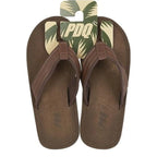 Men's PDQ Thong Strap Flip-Flops M641B - Brown