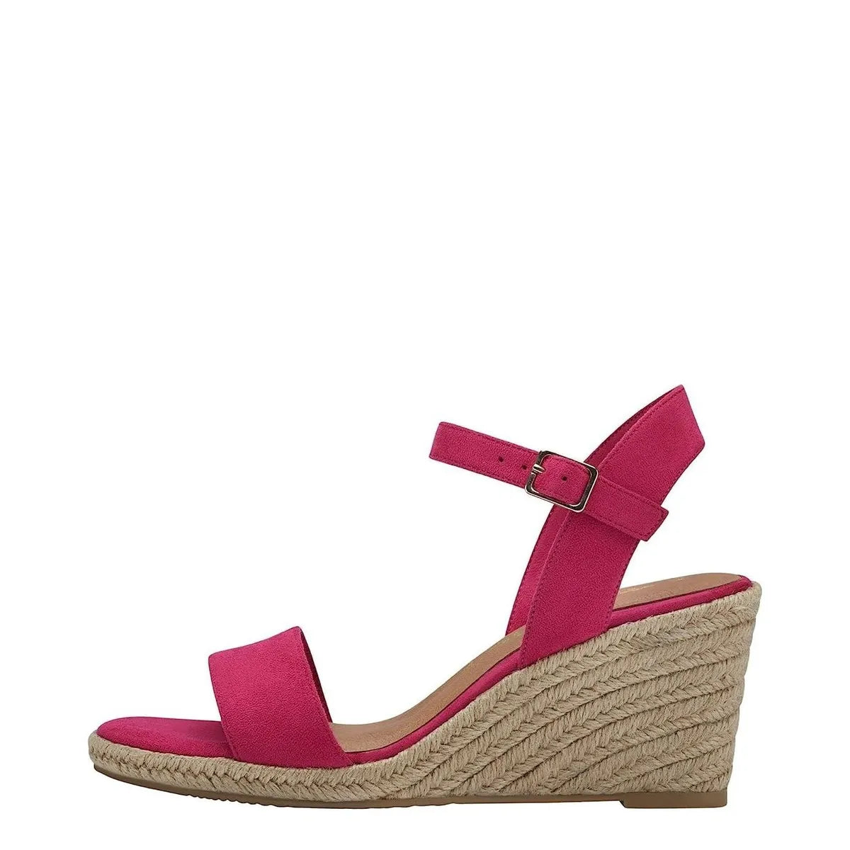 Women&#39;s Tamaris 1-28300-20 Vegan Espadrille Wedge Sandals - Fuchsia